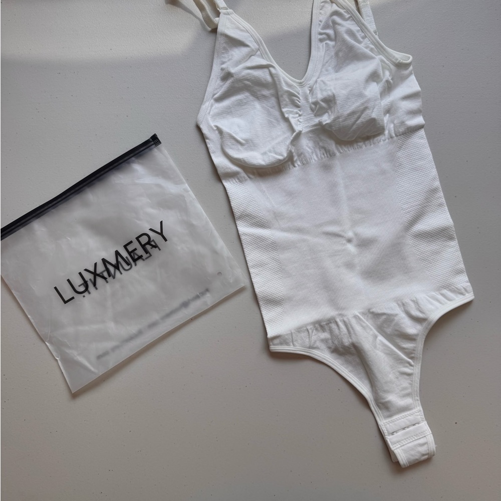 Luxmery White Bodysuit